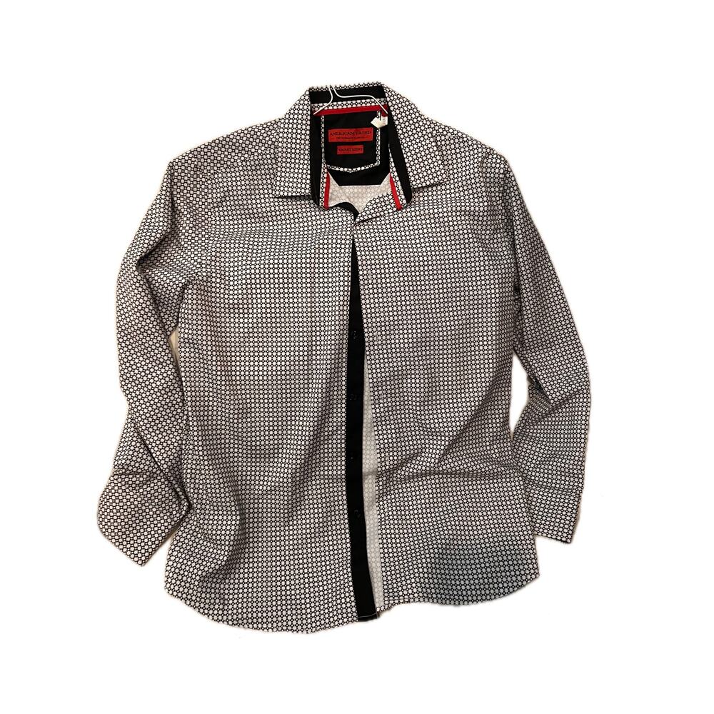 American Breed Smart Shirt Checked Dress Shirt Mens M